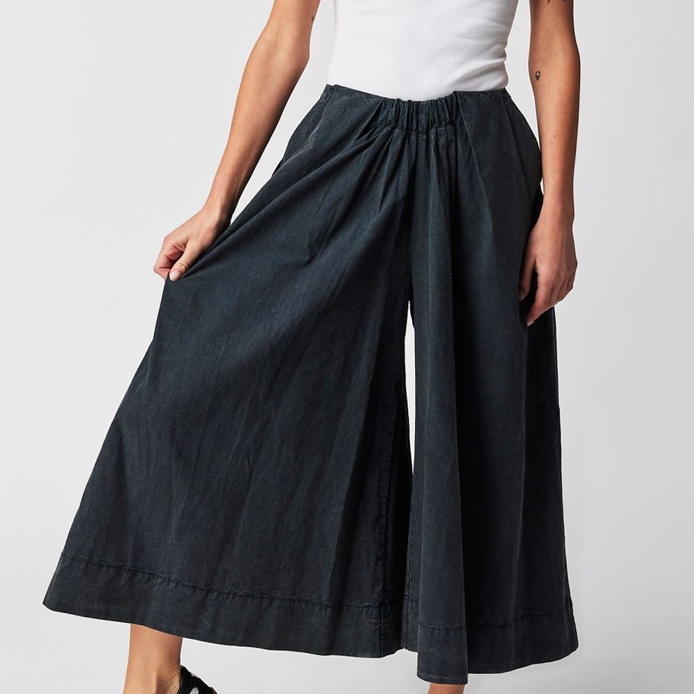Free People Get Into It Pants - Washed Black - Size Medium